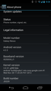 nexus galaxy android 4.2.2