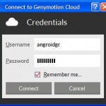 login Genymotion