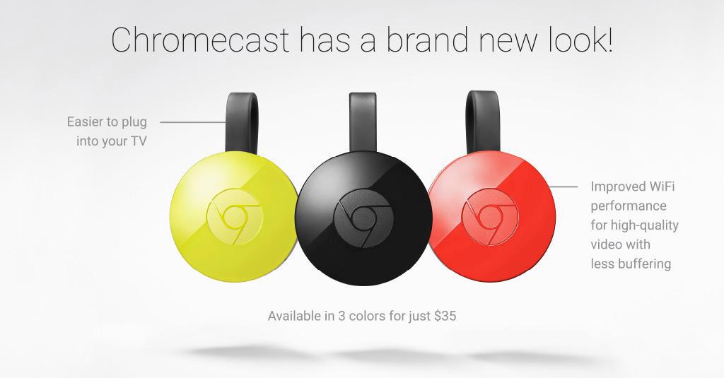 To νέο πολύχρωμο Chromecast