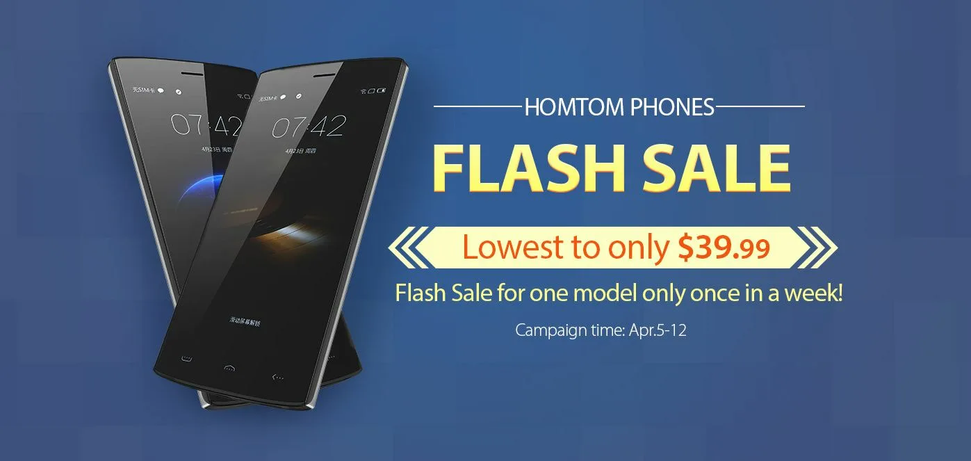 homtom flash sale