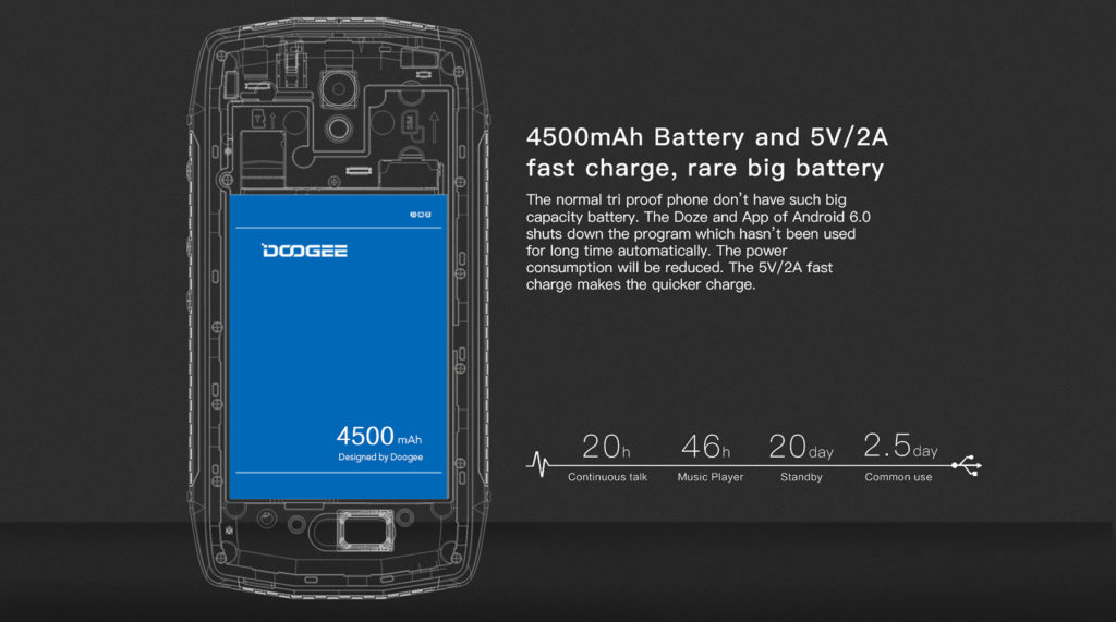doogee-t5-battery