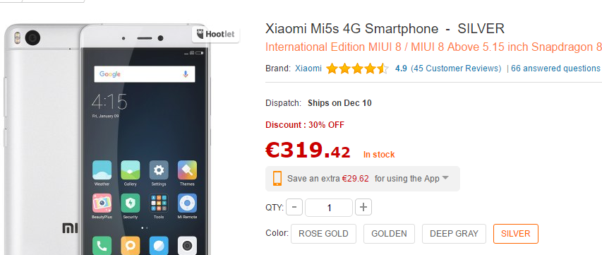Xiaomi sales gearbest