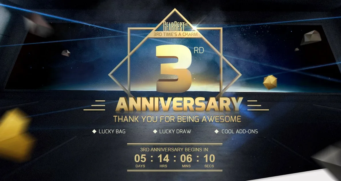 Gearbest 3rd anniversary