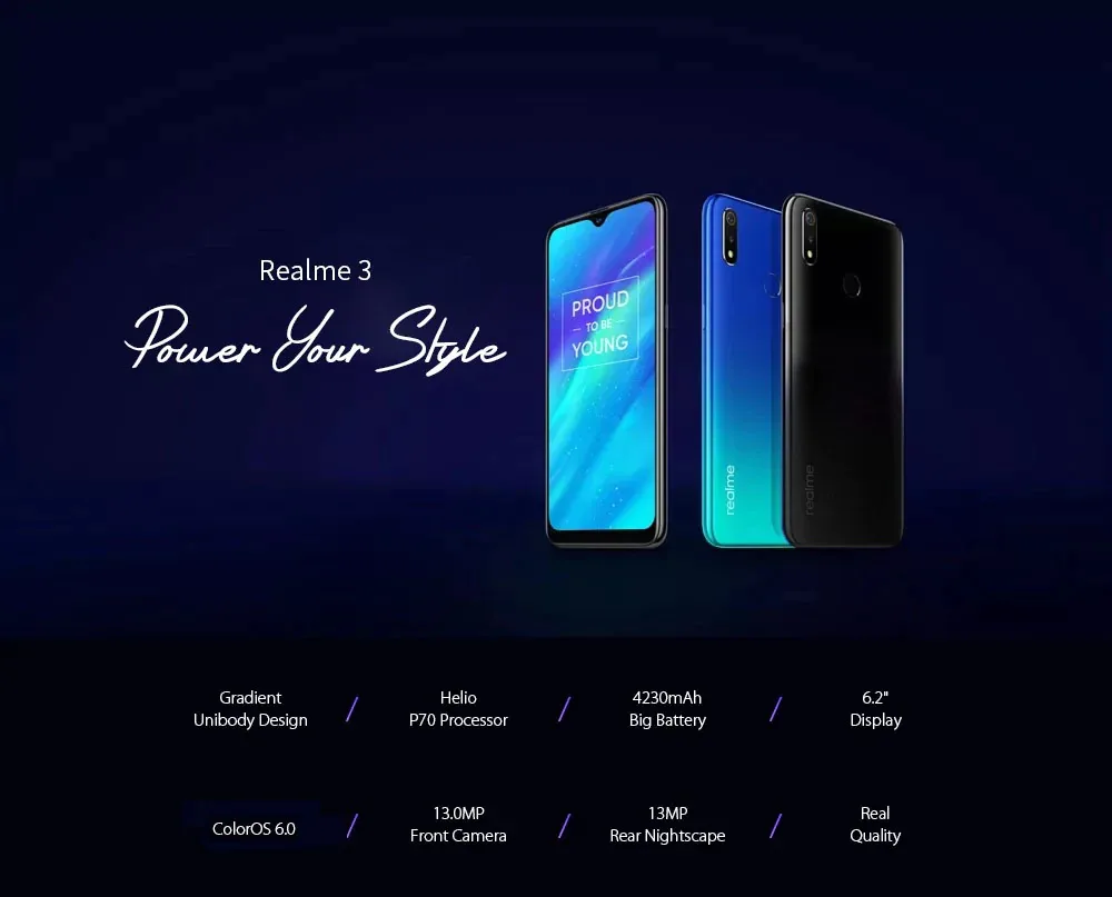 Realme 3 smartphone