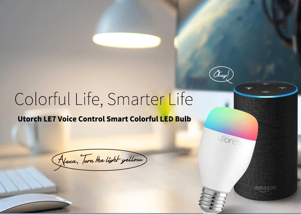 Utorch LE7 E27 WiFi Smart LED Bulb