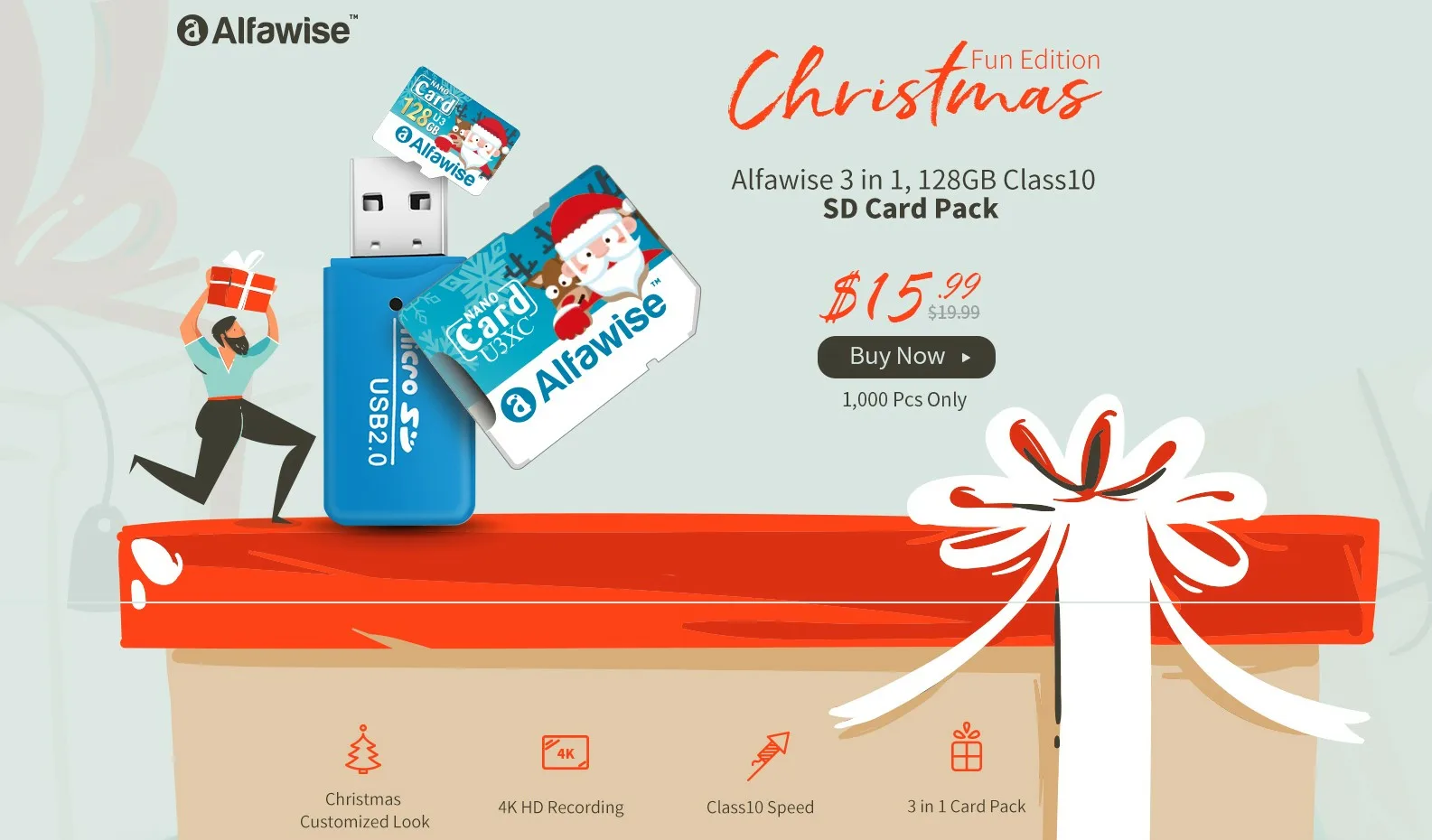 alfawise MicroSD card 128GB