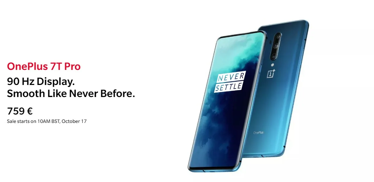 oneplus 7t pro official price