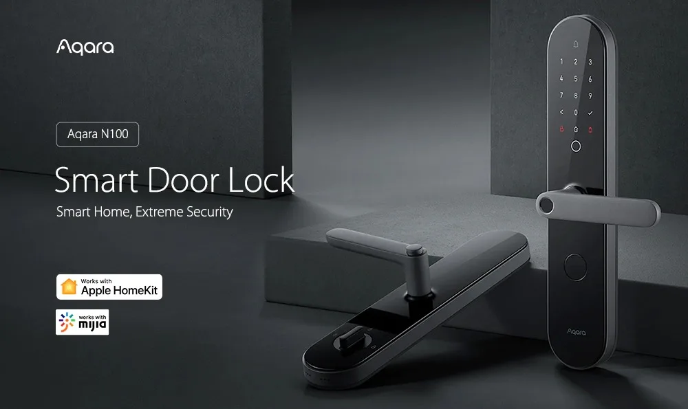 Aqara N100 Smart Door Lock Fingerprint Bluetooth Password Unlock