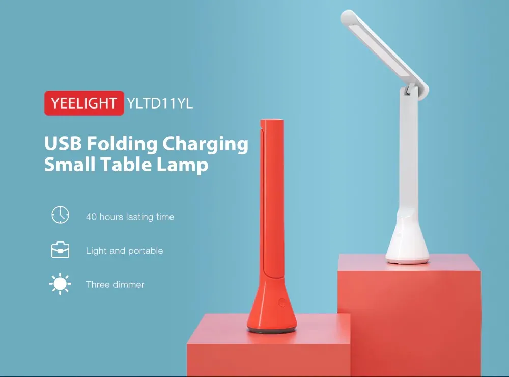 YEELIGHT YLTD11YL USB Folding Charging Small Table Lamp