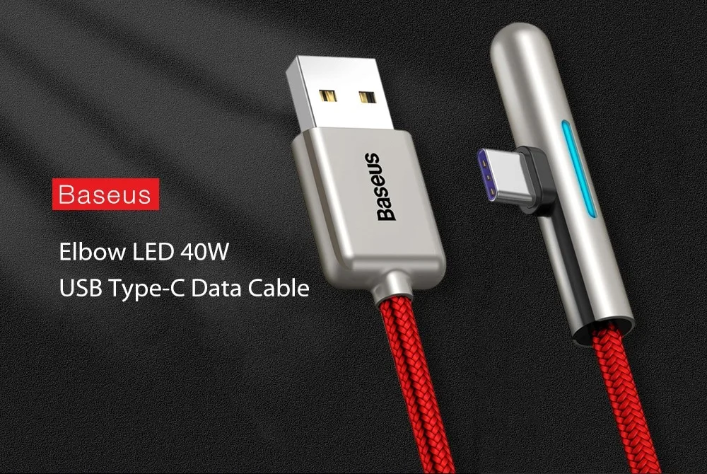 Baseus LED Elbow 40W Type-C Cable