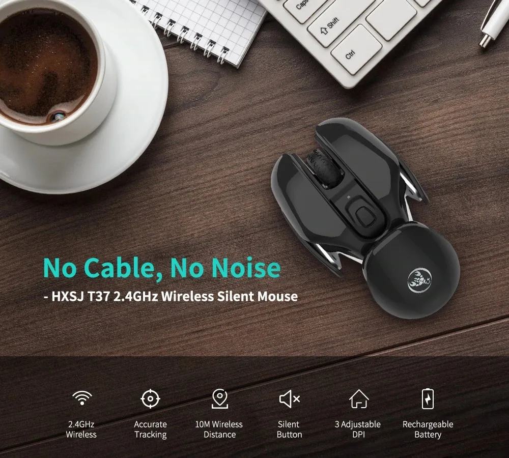 HXSJ T37 wireless mouse