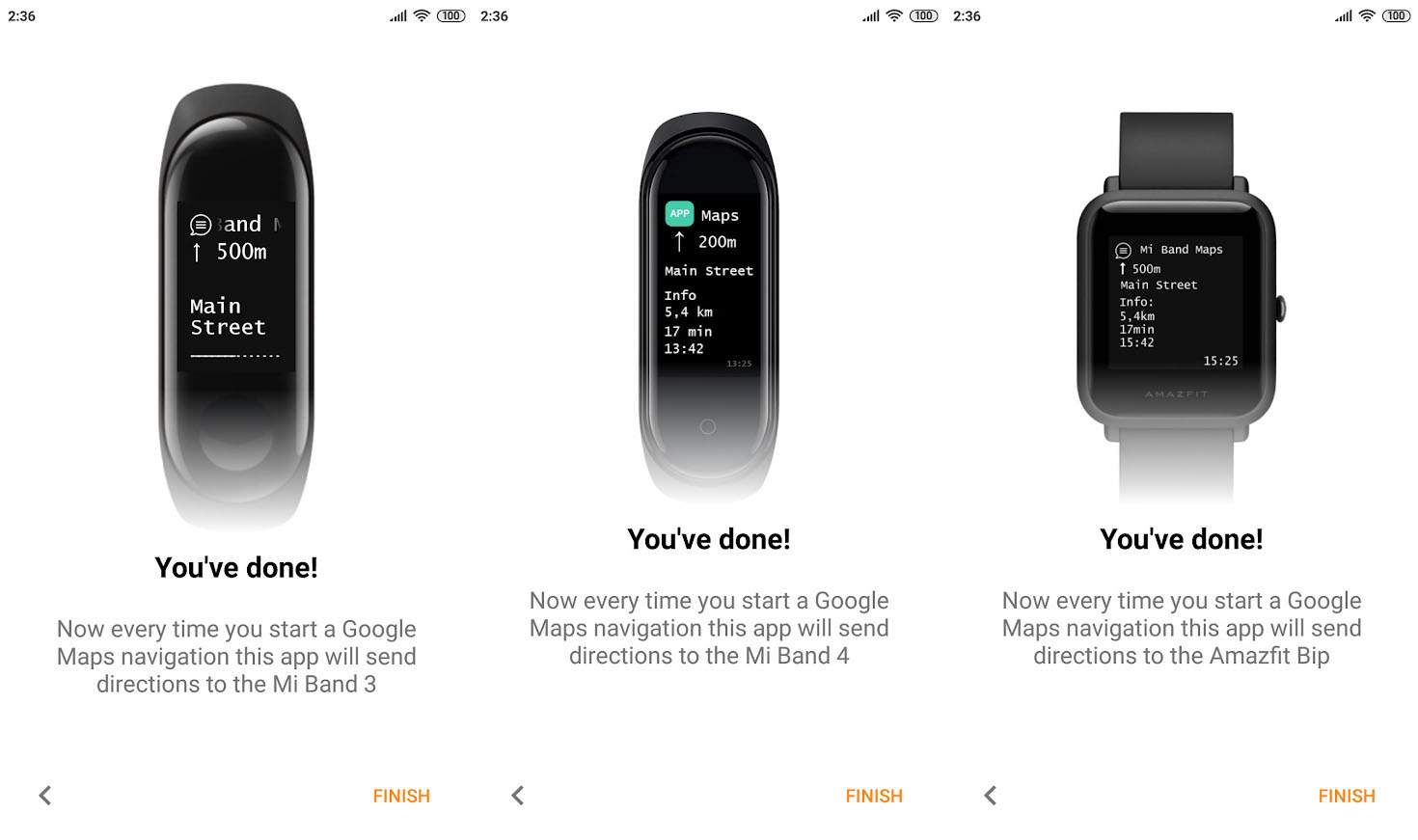 navigator for amazfit