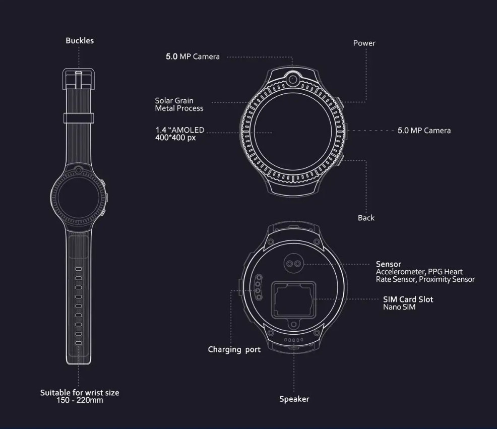 Zeblaze Thor 4 Full Android Smartwatch AMOLED