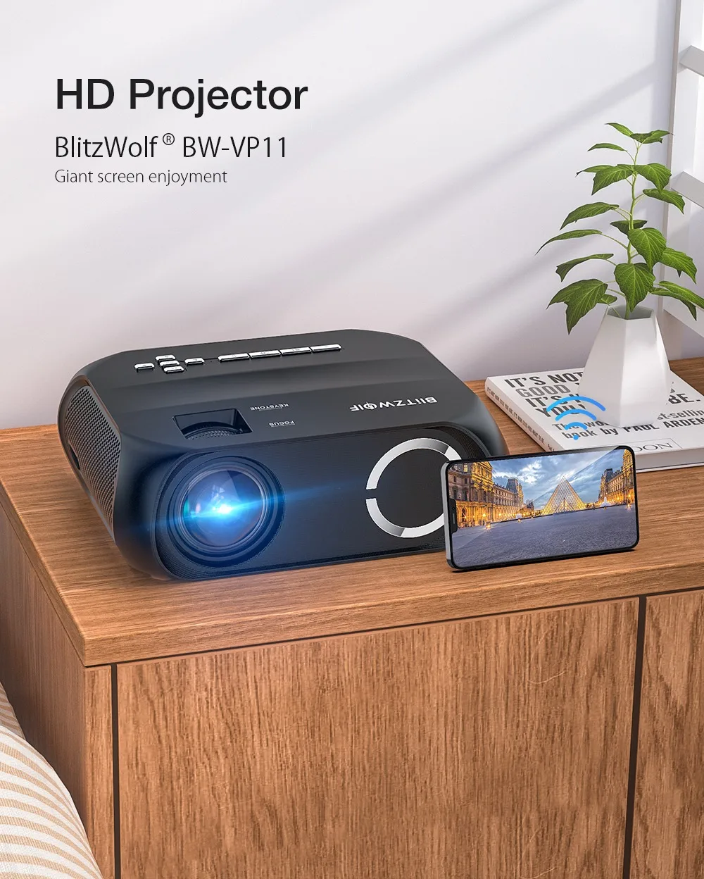 BlitzWolf BW-VP11 LCD LED HD Projector