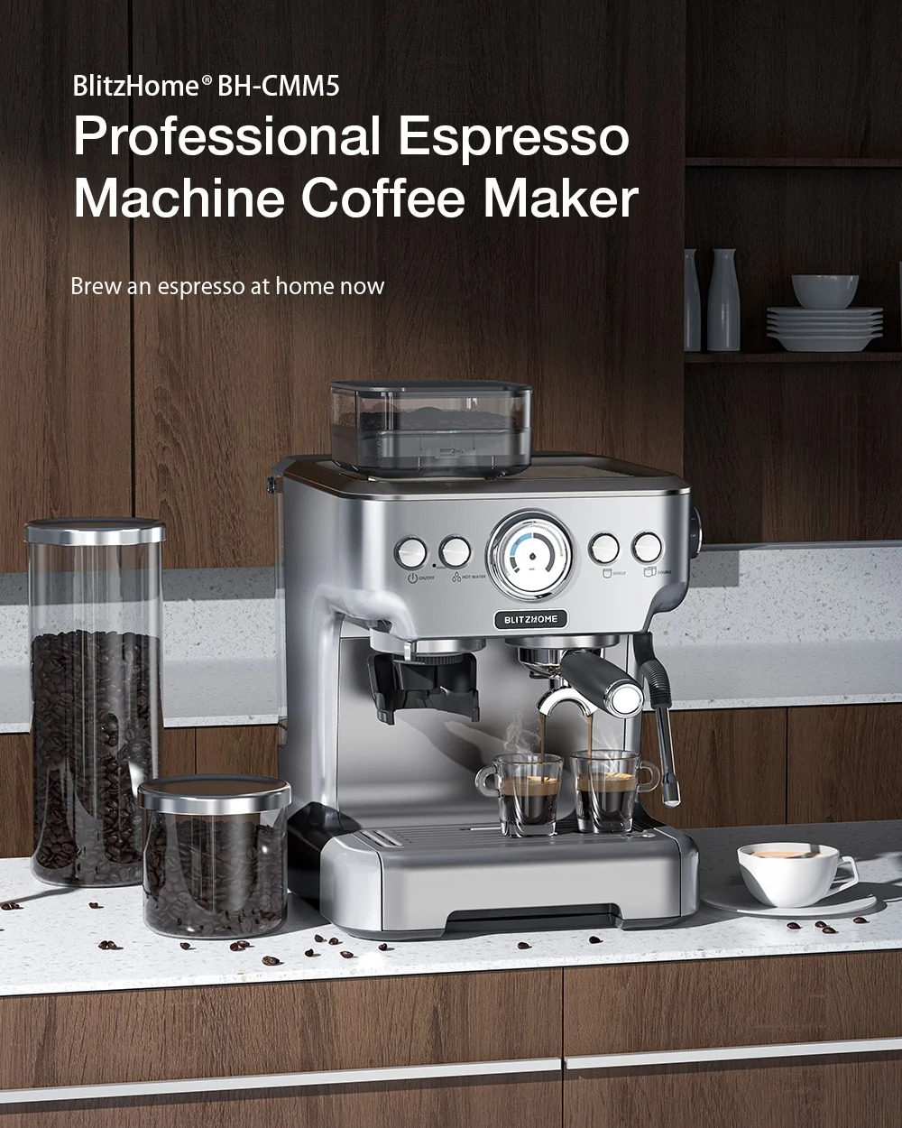 BlitzHome BH-CMM5 espresso maker