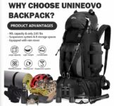 000115-90L Waterproof Hiking Camping Backpack Trekking Bag Rucksack Large Capacity Trav