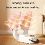 Portable Electric Shoe Dryer with Timer and Handle Multi Functional Boot Dryer