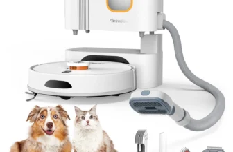 Teendow D20S MAX+ Robot Vacuum and Mop 6000Pa Robot Vacuum Mop Cleans Pet Hair