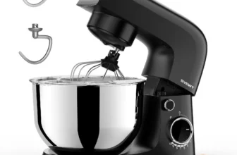 SVEWT SM-1540 1500W Stand Mixer Chef Machine Food Mixer 10-Speed Control with 5.5L SUS304 Stainless Steel Bowl