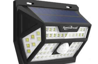 Somoreal SM-OLT10 Solar Power 62 LED PIR Motion Sensor Wall Light Wide Angle Waterproof for Outdoor Garden Path Yard Security Lamp