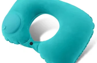 U-Shaped Travel Pillow Press Inflatable Pillow Neck Portable Foldable Outdoor Travel Car Aircraft Inflatable Ring Neck Pillow