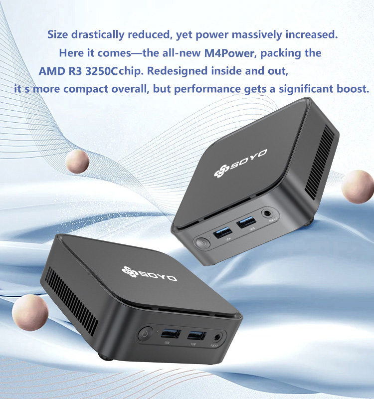 SOYO M4 Power Mini PC front view