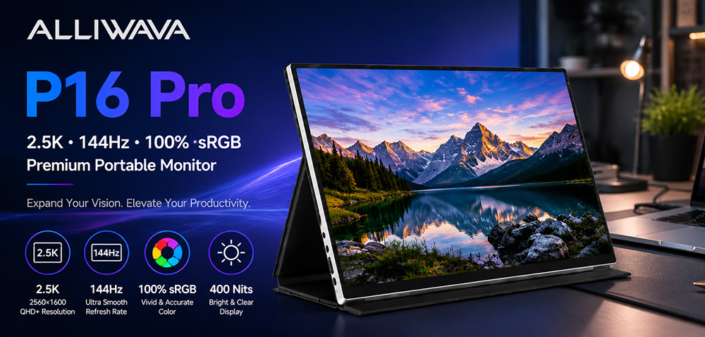 ALLIWAVA P16 Pro portable monitor display