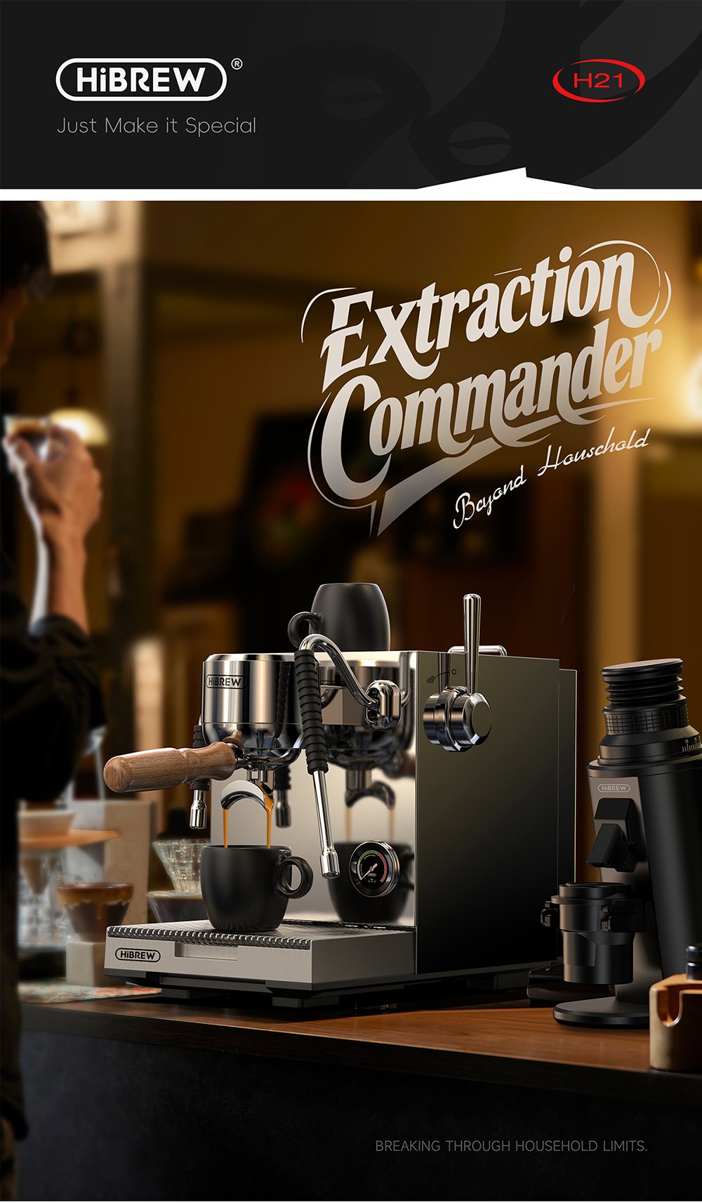 HiBREW H21 espresso machine