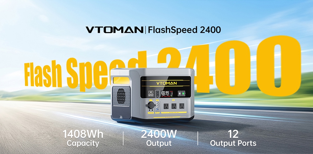 VTOMAN FlashSpeed 2400 power station