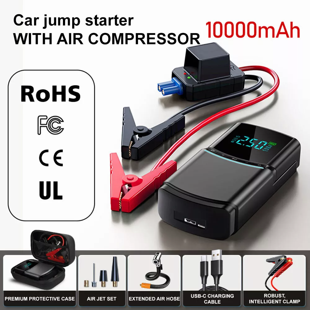 TUERBB multi-functional tire inflator battery booster