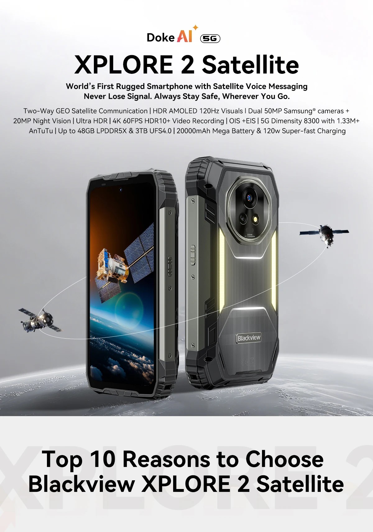 Blackview XPLORE 2 rugged features