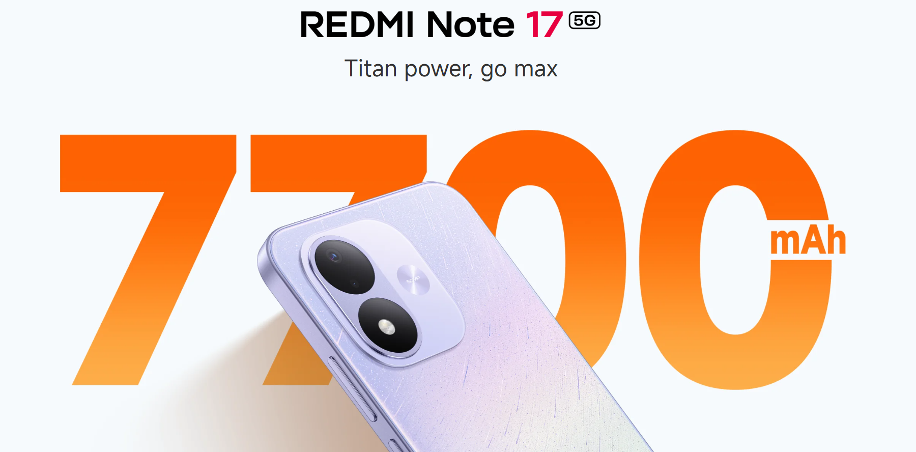 Redmi Note 17 5G front view
