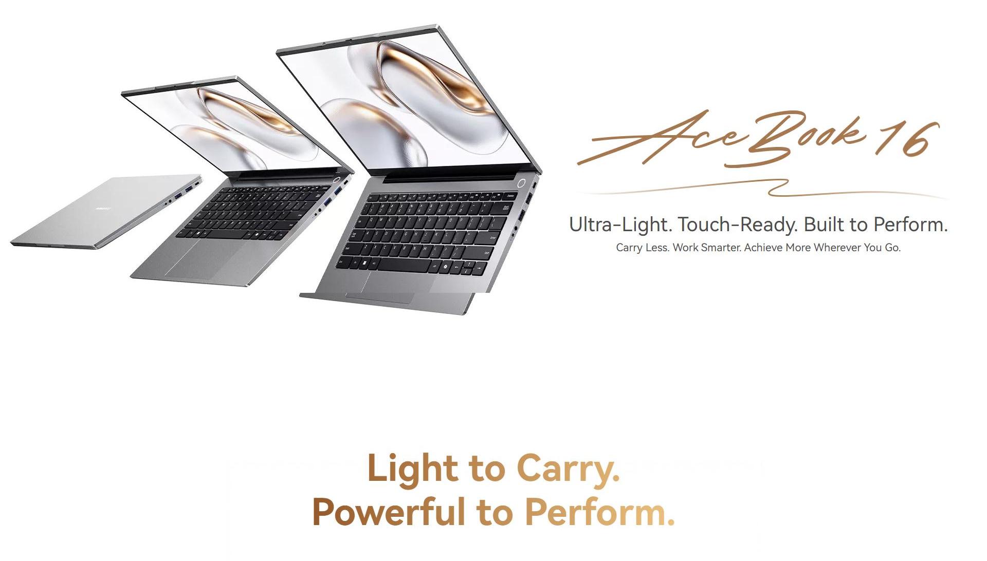 Blackview AceBook 16 display and design