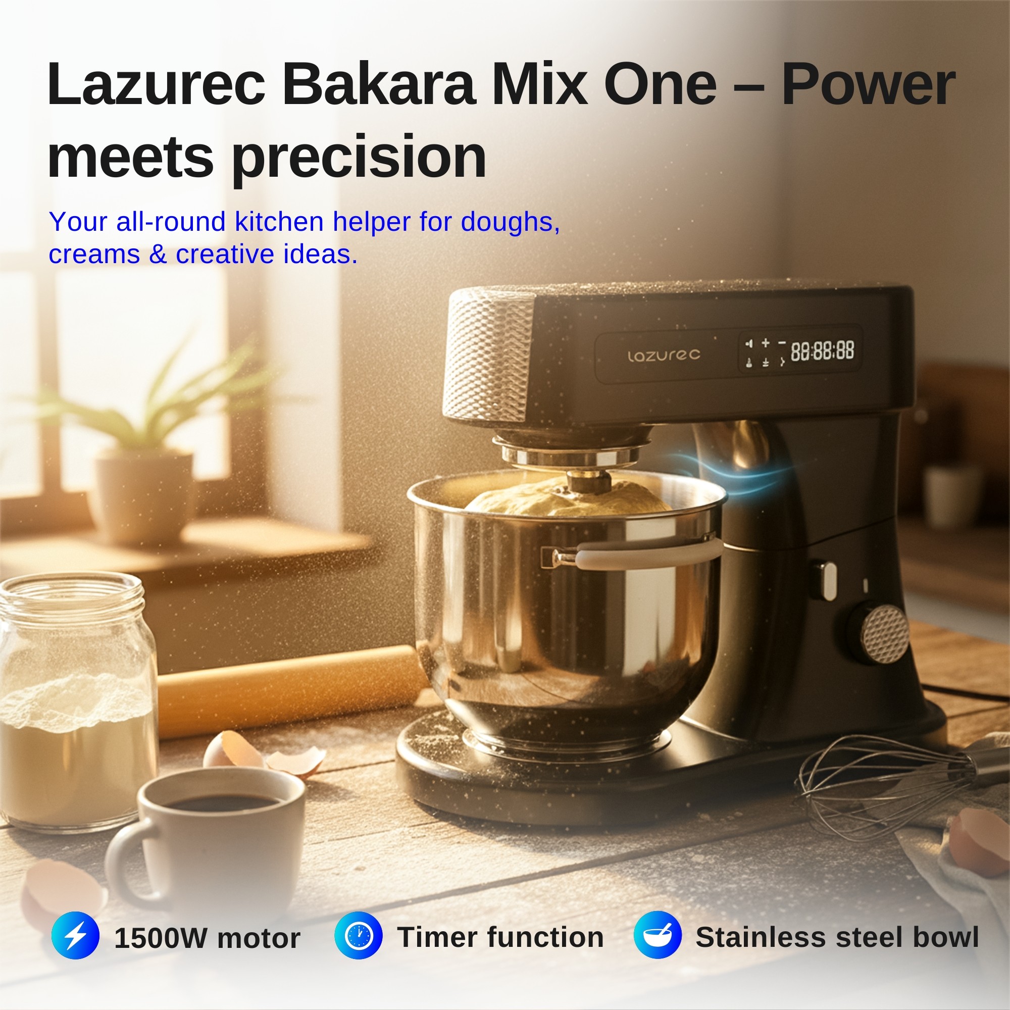 Lazurec Bakara Mix One stand mixer details