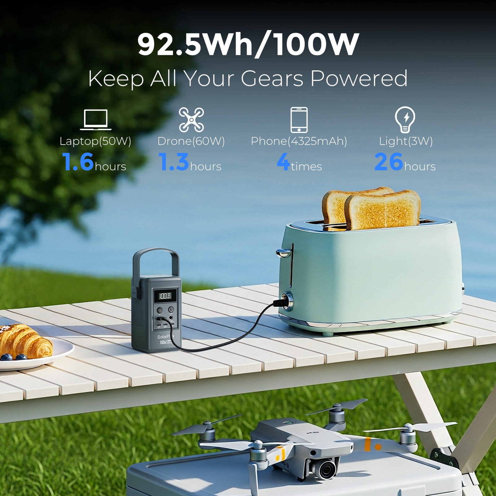 SolarPlay Q100 power station