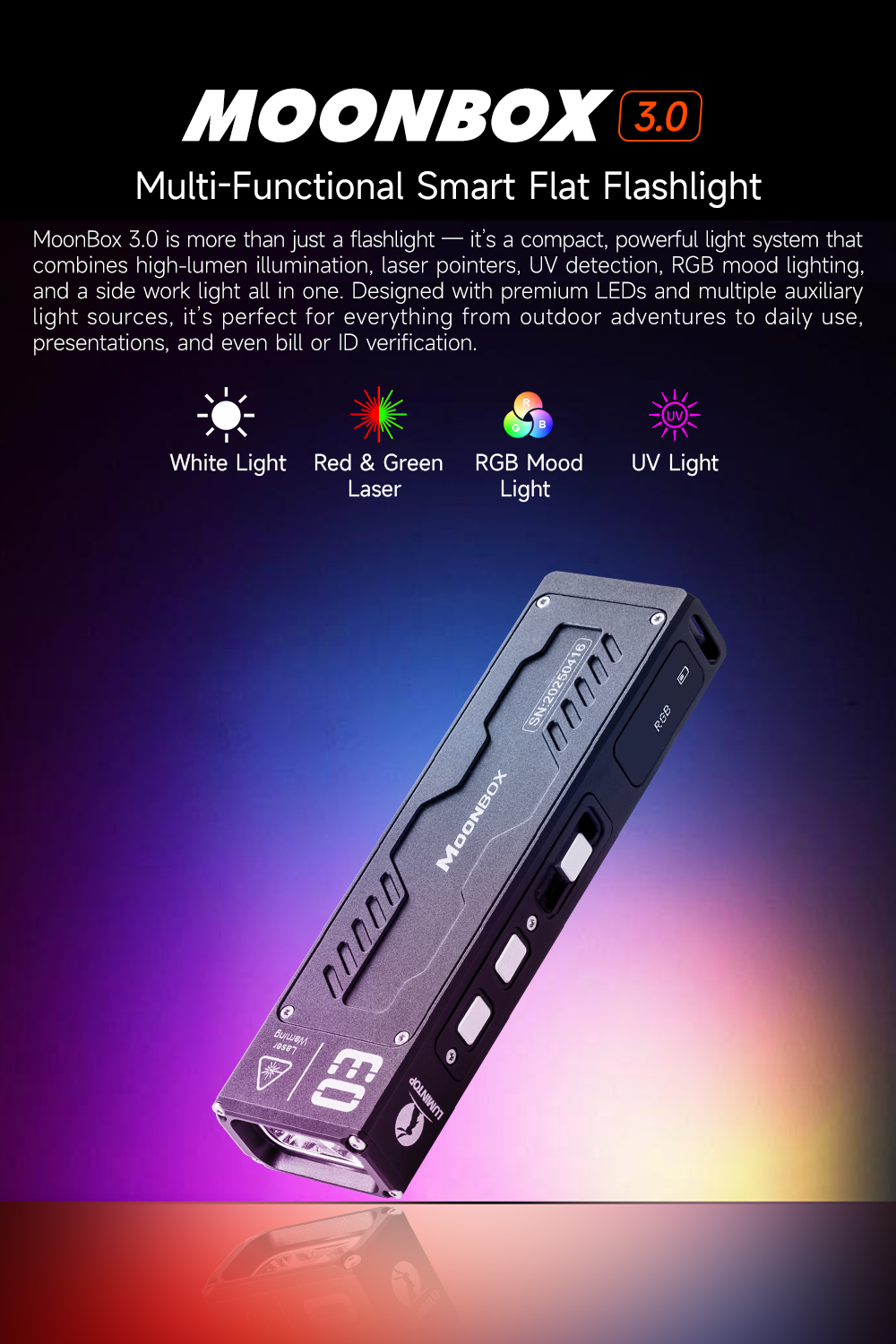 Lumintop MoonBox 3.0 features