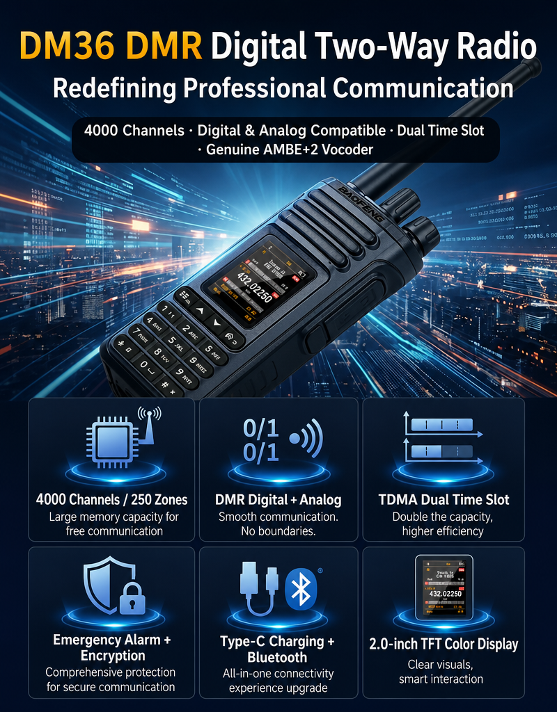 Baofeng DM-36UV features