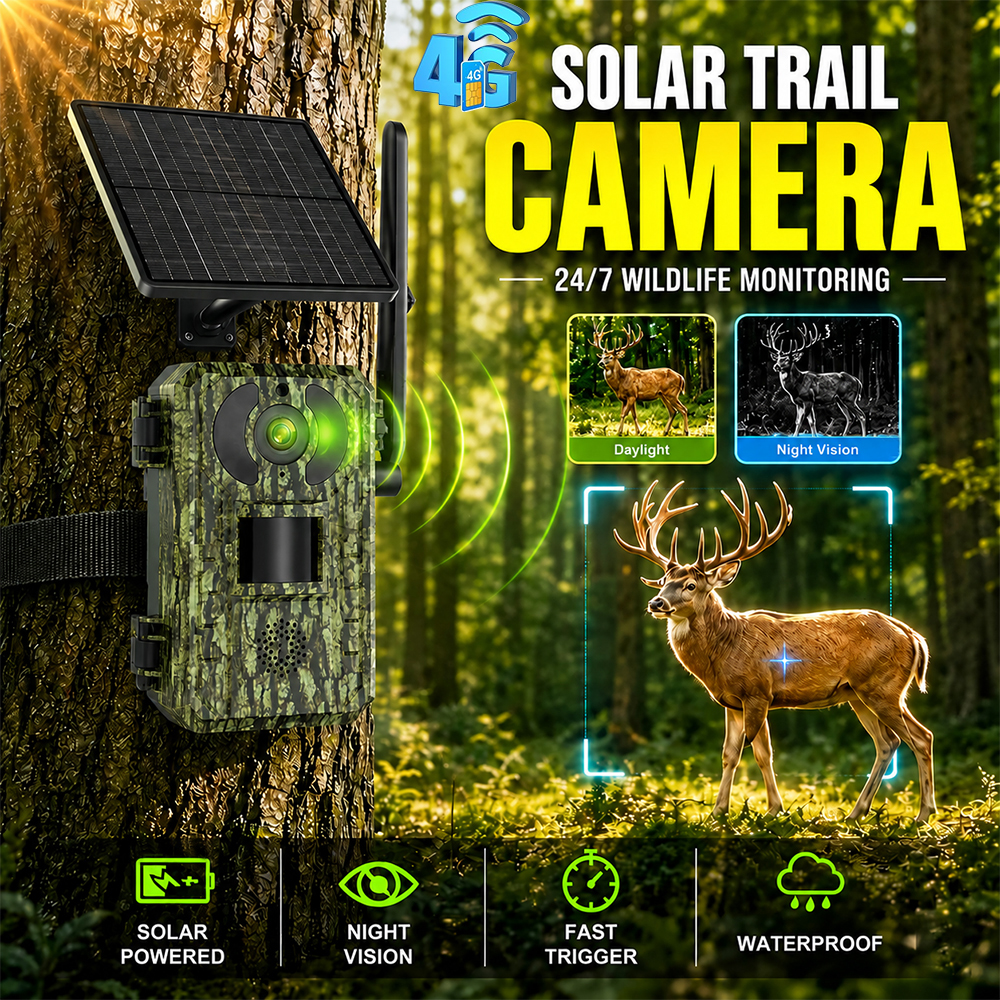 4G Solar Trail Camera functionality