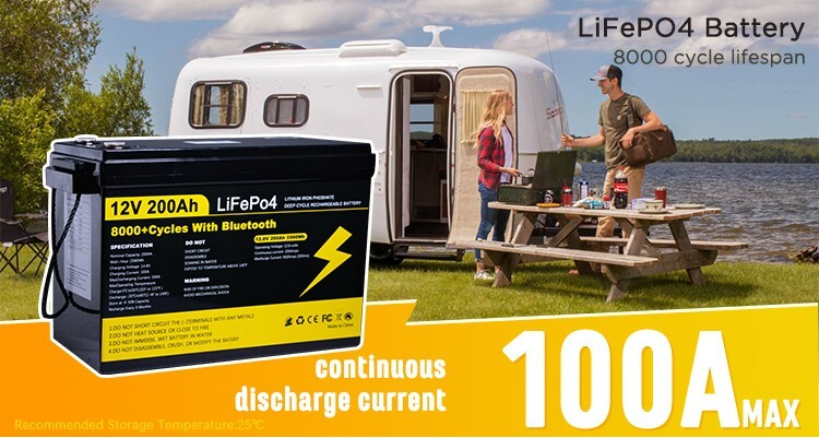 Xmund 12V 200Ah LiFePO4 battery
