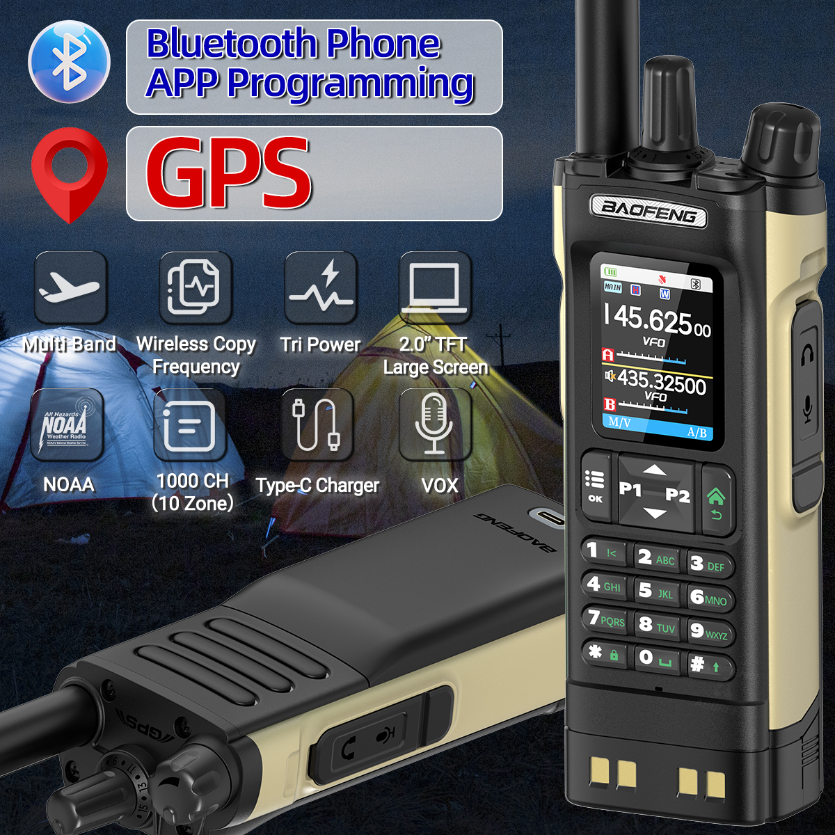 Baofeng UV32 display and features