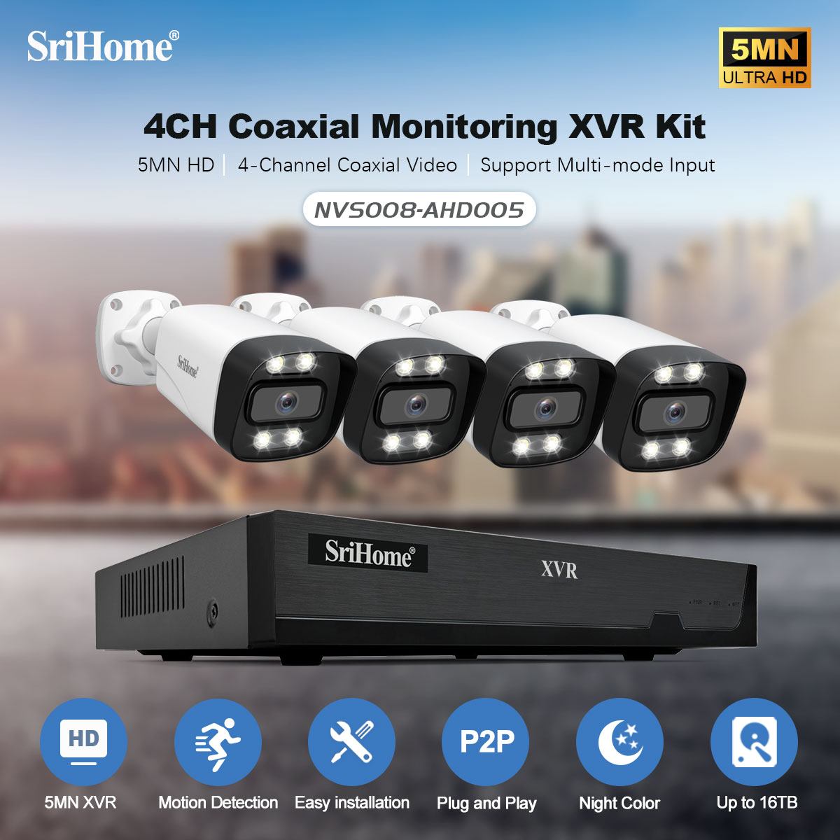 SriHome security system cameras