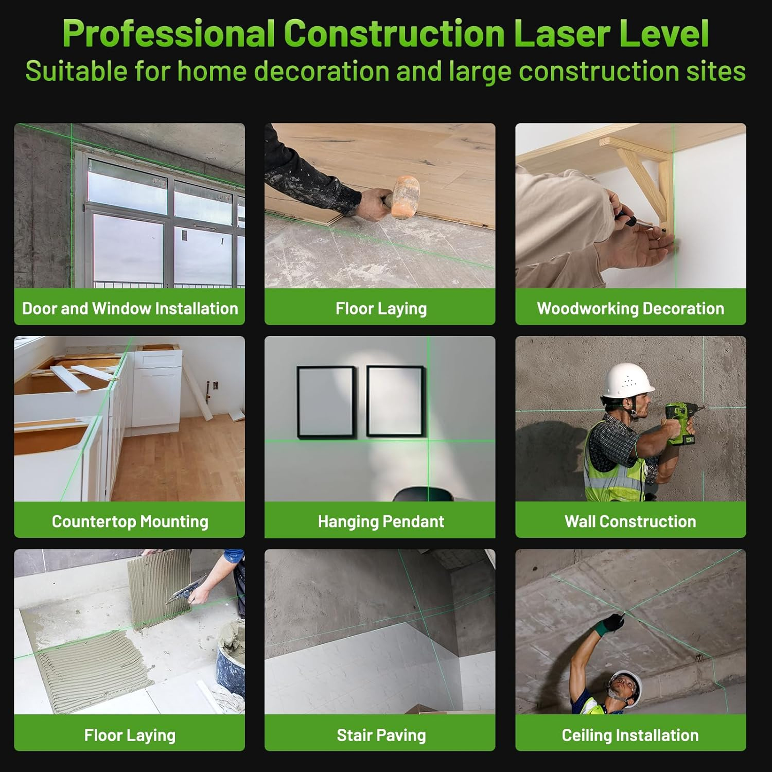 Huepar laser level features