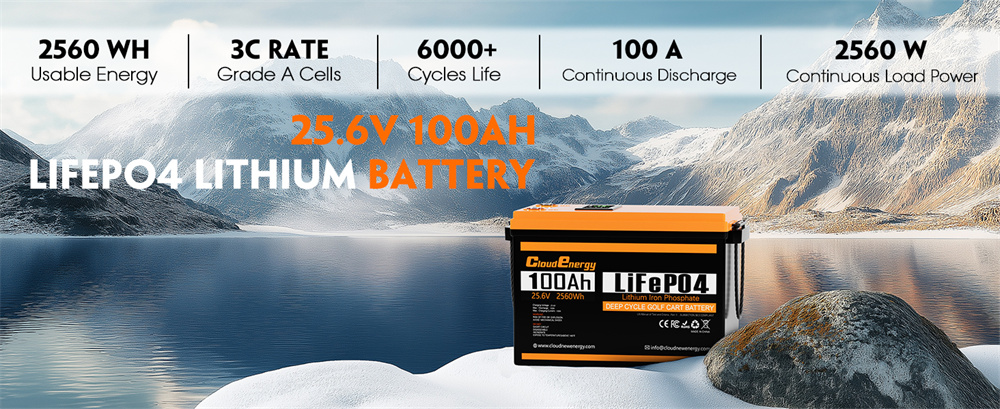 Cloudenergy Battery LCD and Bluetooth features
