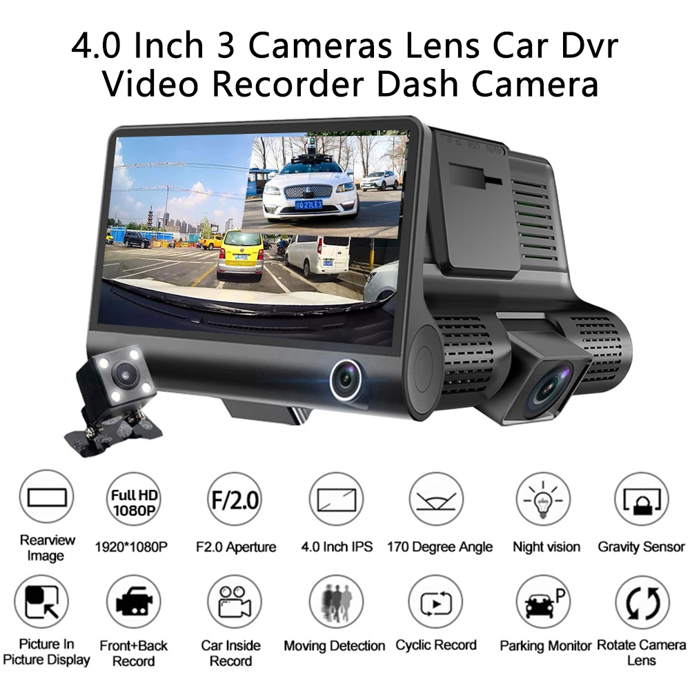 3 channel dash cam