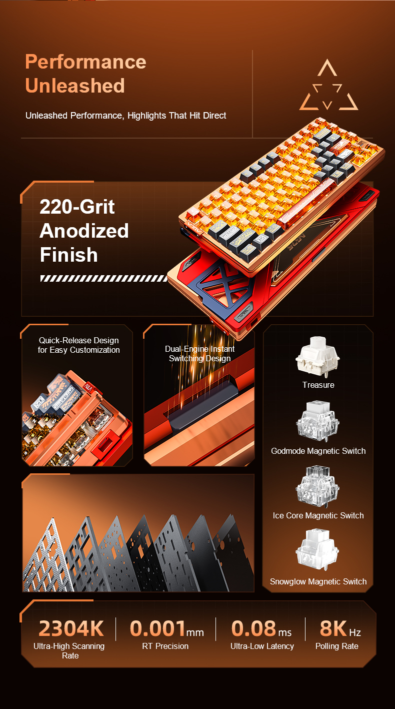 AULA AG75 magnetic switches