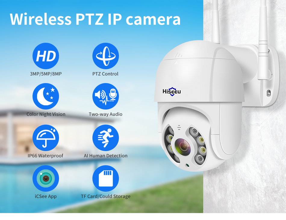 Hiseeu WHD318 camera view