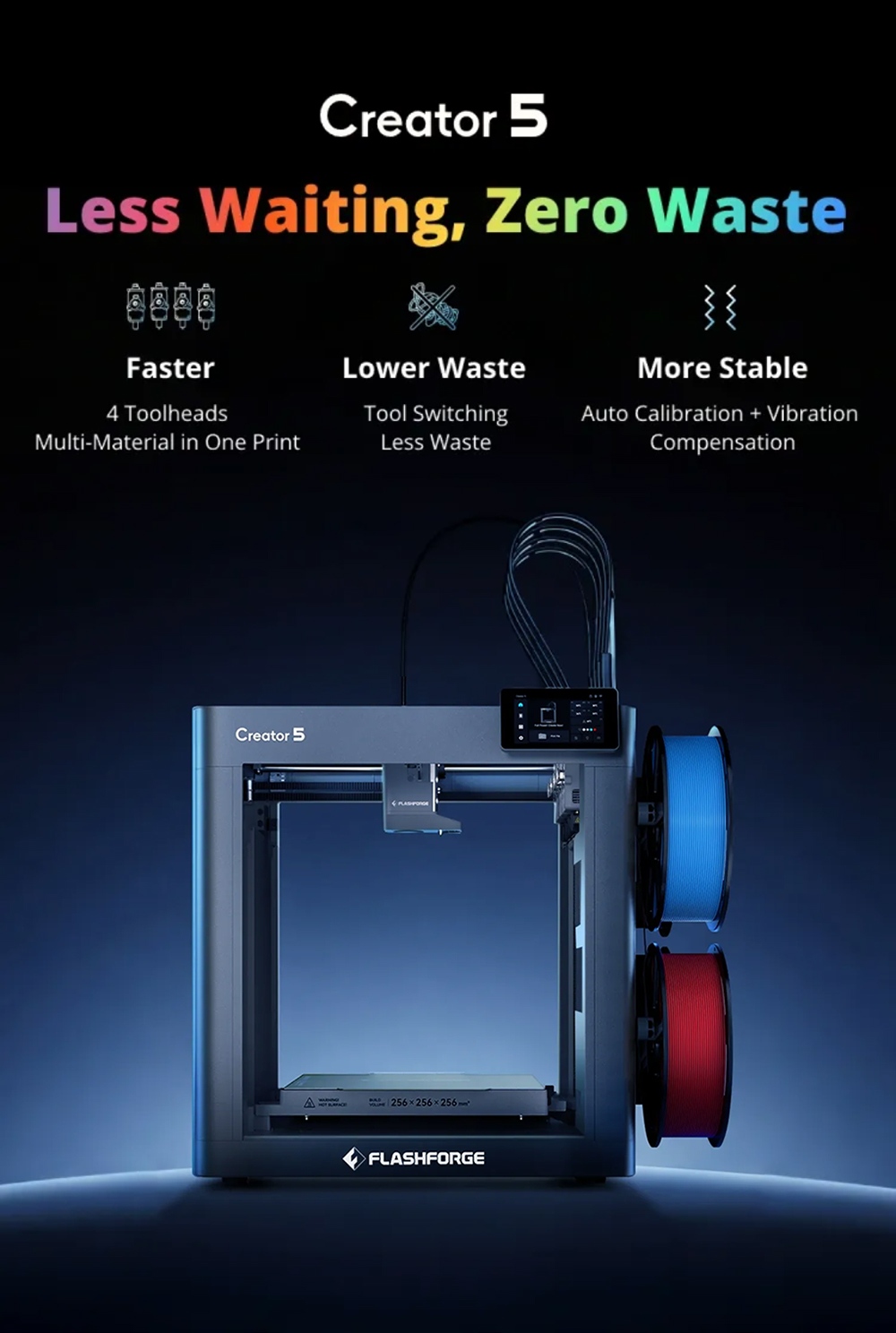 Flashforge Creator 5 features