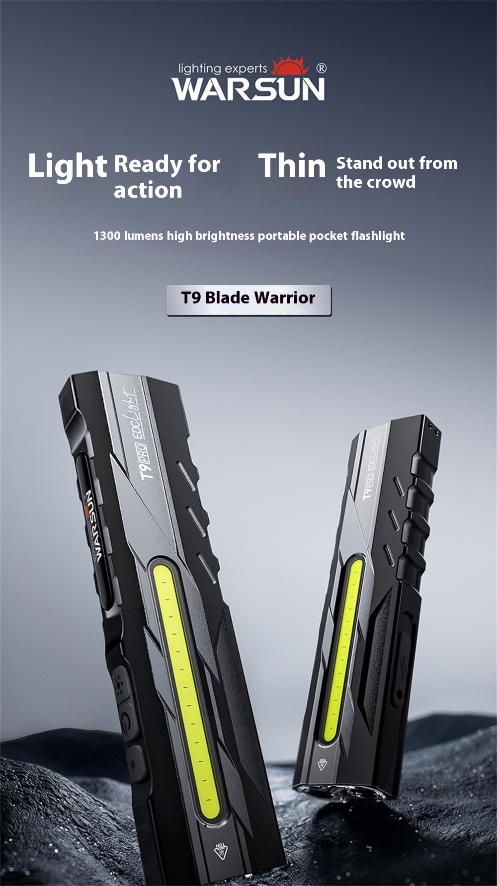 Warsun T9pro flashlight