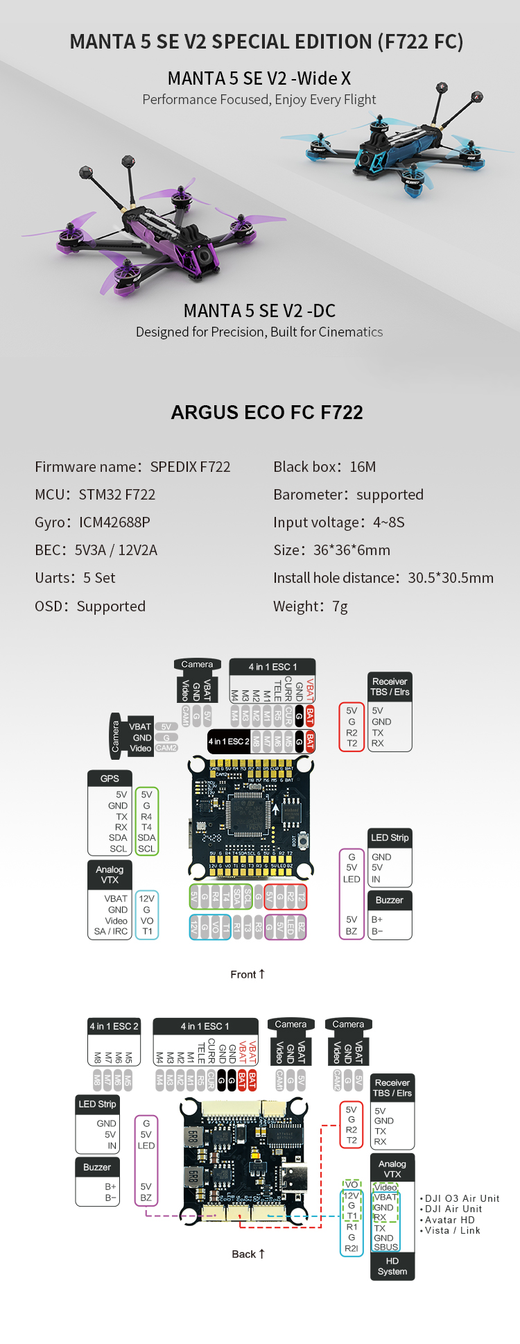 Axisflying Manta 5 SE V2 drone