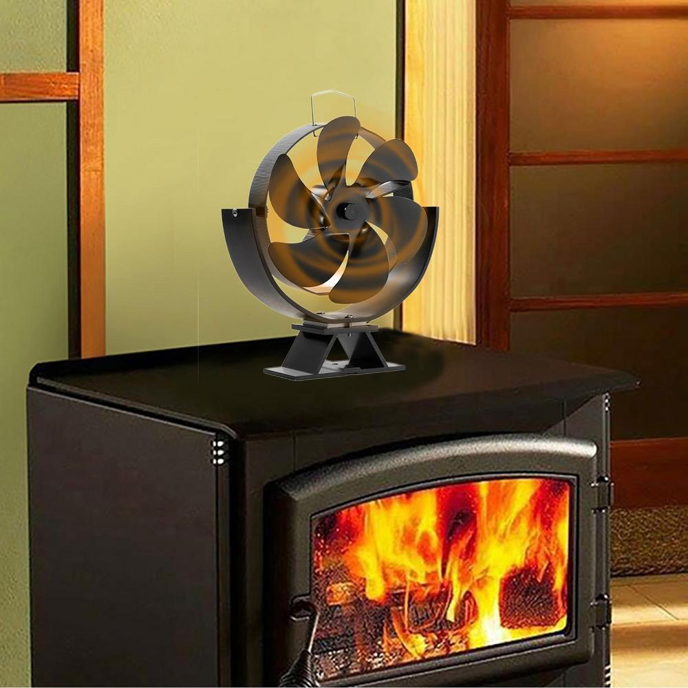 fireplace fan in operation